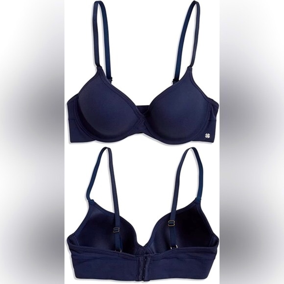 𝅺NEW - Lucky Brand - Navy Blue Underwire Bra - Size 34 C NWOT - Picture 1 of 6